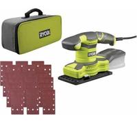 RYOBI - Ponceuse vibrante 1/3 de feuille 280 W - 7 000-13 000 osc/min - Livrée en sac de transport avec 30 abrasifs - RSS280-SA30