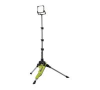 RYOBI Projecteur LED sur trépied Sans Fil 18V ONE+ R18TL-0 - Faisceau Longue Portée, Tête Orientable, Poignée GripZone - Éclairage Chantier ou Extérieur - Batterie Non Incluse