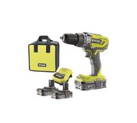Ryobi R18PD3-220S Perceuse-visseuse à percussion sans fil 18 V incl. 2x2Ah batterie chargeur poche