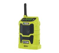 RYOBI - Radio et Enceinte à Batterie Bluetooth et Portable 18V ONE+ - AM/FM 18V - 24 Heures d'Autonomie - Connexion USB pour Recharge et Lecture Musique Téléphone - R18R-0