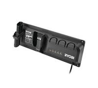 RYOBI Rangement Mural avec Chargeur 18V One+™ pour aspirateur Balai RASV18BL - Support de Charge et Organisation des Accessoires - RC18ASV