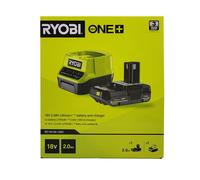 Ryobi Kit de démarrage ONE+ RC18120-120 Batterie 18 V 2,0 Ah + Chargeur 2,0 A (sans appareil)