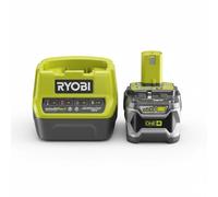 Ryobi Pack batterie One+ 18V RC18120-150 – 5,0 Ah LithiumPlus + chargeur rapide 2,0 Ah
