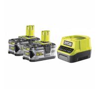 Ryobi RC18120-250 kit chargeur 2,0 A + 2× batterie 5,0 Ah ONE+ 18 V