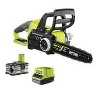 RYOBI - Tronçonneuse 18V ONE+ - Brushless - guide 30cm - 10 m/s - tendeur sans outil + batterie 5,0 Ah & chargeur 2,0A - RCS18X3050F