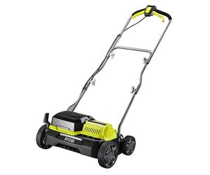 Ryobi - Scarificateur 36V (Alimentation simultanée par 2 Batteries 18V One+™) - Brushless/Moteur sans charbons - Ø 35 cm - Rouleau scarificateur 16 Lames - Vendu sans Batterie ni Chargeur