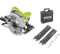 RYOBI - Scie circulaire 1600 W - 190 x 16 mm - 66 mm a 90° - laser - Livré en coffret, lame 24 dents & rail de guidage - RCS1600-KSR