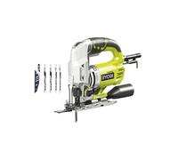 RYOBI - Scie sauteuse 600 W - 500-3 100 cp/min - 85 mm bois + coffret, buse d’aspiration, 5 lames & clé hexagonale - RJS850-KA5