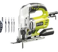 RYOBI - Scie sauteuse 600 W - 500-3 100 cp/min - 85 mm bois + coffret, buse d'aspiration, 5 lames & clé hexagonale - RJS850-KA5
