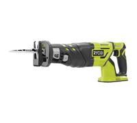 RYOBI - Scie Sabre Brushless Sans Fil à Batterie 18 V ONE+ - Idéale Tous Matériaux - Livrée avec 1 Lame Bois et 1 Clé Hexagonale - Batterie et Chargeur non Inclus - R18RS7-0