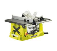 RYOBI - Scie sur table 1 800 W - table alu - capacité 80 mm à 90° - Livrée avec piètement rétractable, lame 254 mm 48 dents, guide parallèle aluminium, guide de coupe d’onglets et poussoir
