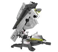 RYOBI Scie sur Table et à Onglets 2-en-1 1800W Ø254 mm RTMS1800-G 48 Dents | Mode table et mode onglet, plateau aluminium rainuré, démarrage progressif, lame, guides, poussoir et étau inclus, plinthes