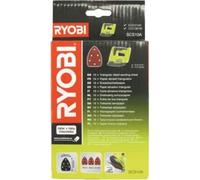 Ryobi SCS10A Set de 10 feuilles abrasives pour CCC1801MHG grain 60, 80, 120