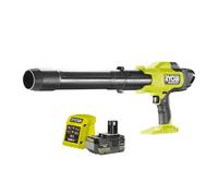 RYOBI Souffleur Brushless 18V One+ RY18BLCXA-140 avec Batterie 4Ah et Chargeur - 241km/h - 6,51 m³/Min - Souffleur Compact Léger pour Terrasse, Allée, Garage, Atelier, Mobilier de Jardin et Feuilles