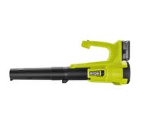 RYOBI - Souffleur sans Fil 18V One+ RY18BLA-140 - Vitesse 245 km/h, Buse Plate, Batterie 4.0Ah + Chargeur Inclus, Autonomie 24min - Léger, Compact, Idéal Jardin et Terrasse