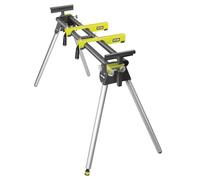 RYOBI Support pour Scie à Onglets Pliable Bras Télescopiques RLS01HG | Piètement en acier repliable, compatible toutes machines à coupe d'onglets, extensions latérales, atelier et chantier