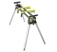 RYOBI Support Universel RLS02 - Compatible Scies à Onglets, Pieds Réglables, Bras Élargisseurs, Structure Solide et Repliable, Transport Facilité