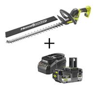 RYOBI - Taille-haies LINEA 18V ONE+, lames 55 cm, écartement 24 mm + 1 Batterie 4Ah & chargeur RY18HT55A-0 + RC18120B-140X