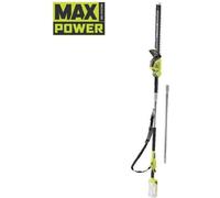 RYOBI - Taille-haies sur perche 36V MAXPOWER - lames 50cm - tube d'extension 40 cm fourni - sans batterie ni chargeur - RY36PHT50A-0