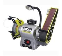 RYOBI - Touret à bande et à disque 250 W + meule à ébavurer, bande ponçage 50 x 686 mm, pare-éclats & 2 porte-pièces - RBGL250G