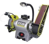 RYOBI - Touret a bande et a disque 250 W + meule a ébavurer, bande ponçage 50 x 686 mm, pare-éclats & 2 porte-pieces - RBGL250G