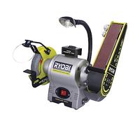 RYOBI - Touret à bande et à disque 250 W + meule à ébavurer, bande ponçage 50 x 686 mm, pare-éclats & 2 porte-pièces - RBGL250G