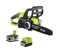 RYOBI Tronçonneuse sans fil RCS18X3050F 18V 5Ah, longueur de guide 30 cm, Tronçonneuse à moteur, Scie sans fil, Moteur sans balai