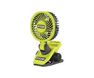 RYOBI - Ventilateur à Pince 4V USB Lithium RCF4-0 - Orientable 360° - Pour Rafraîchissement Bureau, Atelier, Tente & Poussette à l'arrêt - Batterie non incluse