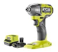 RYOBI - Visseuse à chocs 18 volts ONE+, sans fil, BRUSHLESS - 300 Nm - réception hex 1/4" - 1 Batterie One+ Lithium+ 18V - 2Ah et 1 Chargeur Rapide 2A
