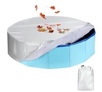 Rypet Housse de Piscine Ronde Pliable pour Chien - Anti-Fuite - Lavable - Accessoires de Bain pour Enfants