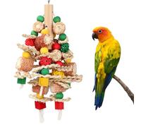 Rypet Jouets à mâcher en bois pour mur de cage, jouet en bois pour aider à couper le bec, jouets pour perroquets gris africains, cacatoès, amazones et autres perroquets de petite et moyenne taille