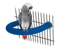 RYPET Perchoir pour perroquet à surface rugueuse - Quartz Sands Perches pour cage à oiseaux de taille moyenne à grande, en forme de U