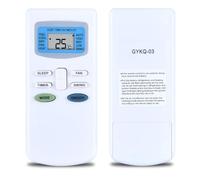 RYQIF GYKQ-03 Télécommande de rechange compatible avec climatiseur TCL pour Delonghi Plusieurs marques PACCT90 PACC100EL PACC120E PACC130EK GYKQ-27E ACTR-70 ACTR-90 FW3-2500 FW3-3000 KFTHP-12 KFTHP-18