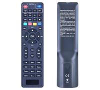 RYQIF Télécommande de rechange adaptée pour Décodeur ANFEL DVB-T2 HD T265 Hevc H265 KT1045 DIGIQUEST VARI MODELLI, pour TLC Q10 - Q20 - Q30 - Q20HD- TI9 XSD 2.1