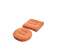 RYQZHHY Coussin De Sol Rond Coussin de Sol carré Rond Tatami, Grand Coussin Chaise méditation, siège épais, Pouf capitonné(Orange,Square 45x45cm)
