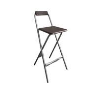 RYQZHHY Tabourets Hauts Pliants Tabouret de Bar Pliable avec Dossier for comptoir créatif(Silver - Walnut)