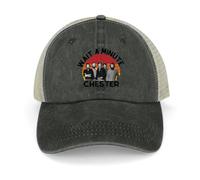 RYRFBFF Casquette de Baseball Attends Une Minute Chester Sac de Plage rétro d’été Vêtements de Golf pour Femmes Décorations Sportives pour Hommes