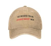 RYRFBFF Casquette de Baseball Charlie Kirk Ce n’est Pas Parce Que Vous êtes offensé Que Vous Avez Raison Soleil Routier en Plein air Cadeaux de décoration Sportive Masculine