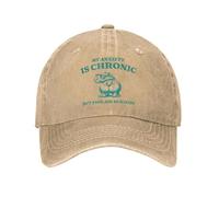 RYRFBFF Casquette de Baseball, ma Douleur est Chronique, mais ce Cul est Un Cadeau Iconique de décoration Sportive pour Adolescents Unisexes d’été, Routier d’été, Parapluie au Soleil