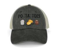 RYRFBFF Casquette de Baseball Po Ta to Boil Em in The Hat Designer de Chapeaux d’été pour Femmes Cadeaux de décoration Sportive Masculine