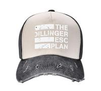 RYRFBFF Casquette de Baseball The Dillinger Ese Plan Art pêche Noire |-F-| Cadeaux de décoration Sportive féminine pour Hommes