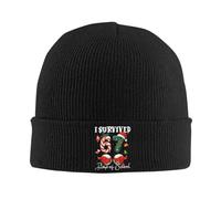 RYRFBFF Chapeau tricoté J’AI survécu 67 Jours d’école Canne en Bonbon Six Sept Tuque élastique pour Hommes Casquettes d’Hiver Casquettes d’Hiver Cadeau Anti-Coupe et Coupe-Vent