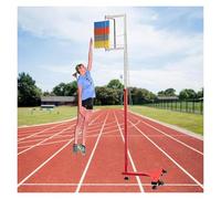 RYRYR Entraîneur de Saut Vertical Portable, testeur for Adulte, Outil d'entraînement au Volley-Ball Slam Dunk à Poser Sol ou Mur en Option, bâton Test(5.6 11.8ft)