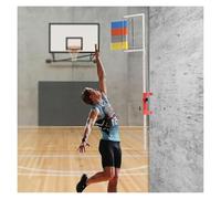 RYRYR Entraîneur de Saut Vertical Portable, testeur for Adulte, Outil d'entraînement au Volley-Ball Slam Dunk à Poser Sol ou Mur en Option, bâton Test(4.6 9.2ft)