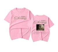 RYSXJLX Doechii Live from The Swamp Tour T-Shirt 2025 New Summer Femmes Hommes Casual T-shirt à manches courtes, rose, 3XL