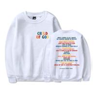 RYSXJLX Forrest Frank Merch Child Of God Album Pull à col rond unisexe rétro classique à manches longues, blanc, XS