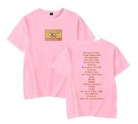 RYSXJLX Forrest Frank Merch Child of God Cassette T-Shirt Femmes Hommes Mode Casual T-shirt à manches courtes, rose, XS