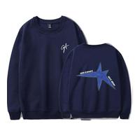RYSXJLX Gracie Abrams Good Riddance Sweat-shirt à manches longues unisexe à col rond The Secret of Us Tour Merch, bleu marine, M