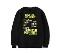 RYSXJLX Gracie Abrams I Love You I'm Sorry Crewneck The Secret of Us Tour Merch Unisexe Rétro Classique Manches Longues M Noir, Noir , M