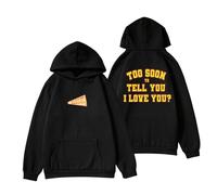 RYSXJLX Gracie Abrams Merch Risk Sweat à capuche pour femme et homme rétro tendance classique à manches longues, Noir , XS